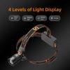 SuperFire LED hodelykt med USB lading 2000 lumen og kun 225 gram | Superfire