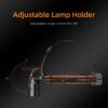 SuperFire LED hodelykt med USB lading 2000 lumen og kun 225 gram | Superfire