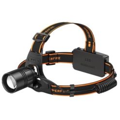 SuperFire LED hodelykt med USB lading 2000 lumen og kun 225 gram
