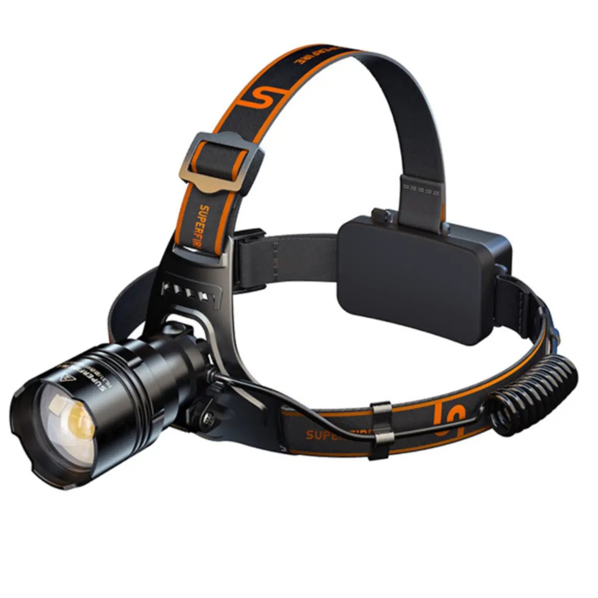 Superfire LED hodelykt med USB lading 2300 lumen | 36 watt | 240 gram | Superfire Superfire LED hodelykt med USB lading 2300 lumen | 36 watt | 240 gram