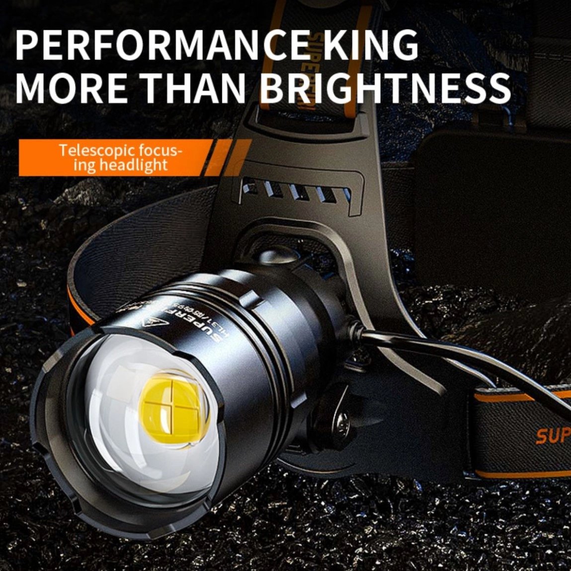 Superfire LED hodelykt med USB lading 2300 lumen | 36 watt | 240 gram | Superfire Superfire LED hodelykt med USB lading 2300 lumen | 36 watt | 240 gram - Bilde 3