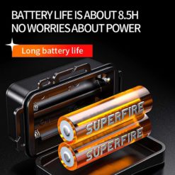 Alternative view of Superfire LED hodelykt med USB lading 2500 lumen | 36 watt | 295 gram