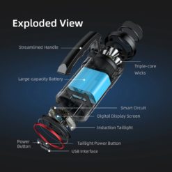 Alternative view of Superfire L1-S 10500 lumen spotlight Ekstremt lyssterk håndholdt søkelykt