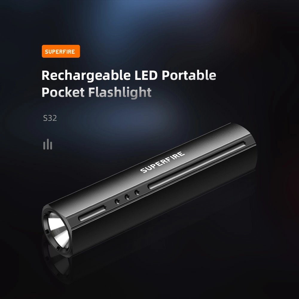 Superfire Mini lommelykt med 300 lumen vekt kun 114 gram lyser 90 meter | Superfire Superfire Mini lommelykt med 300 lumen vekt kun 114 gram lyser 90 meter - Bilde 2