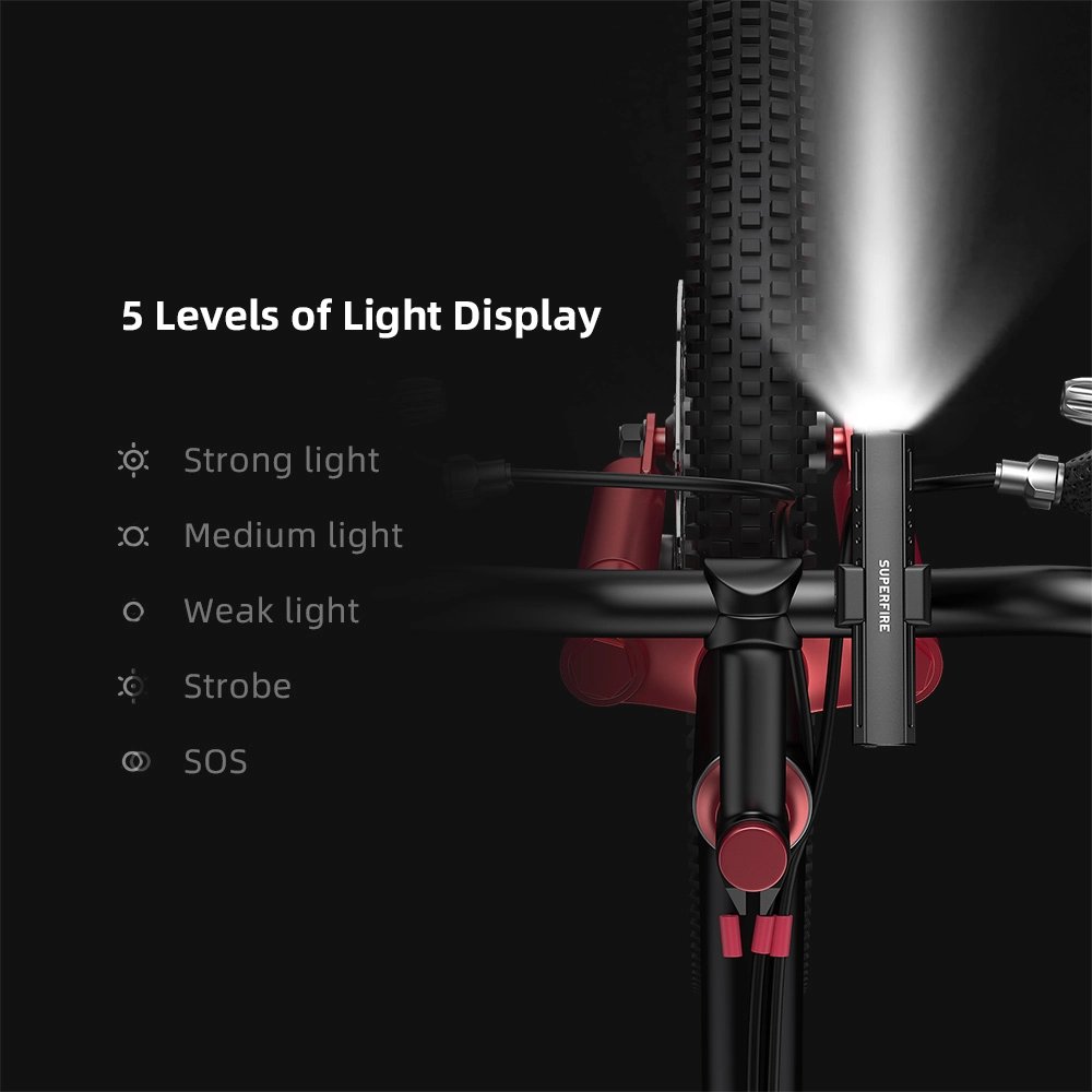 Superfire Mini lommelykt med 300 lumen vekt kun 114 gram lyser 90 meter | Superfire Superfire Mini lommelykt med 300 lumen vekt kun 114 gram lyser 90 meter - Bilde 5