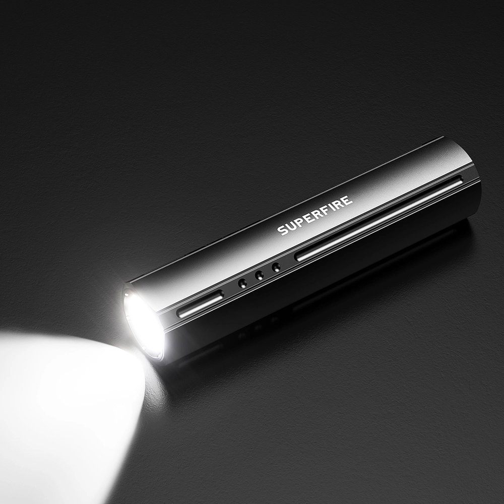 Superfire Mini lommelykt med 300 lumen vekt kun 114 gram lyser 90 meter | Superfire Superfire Mini lommelykt med 300 lumen vekt kun 114 gram lyser 90 meter - Bilde 9