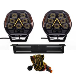 2stk 7" Illuminator 150 ekstralys sett Varsellys variant, komplett sett