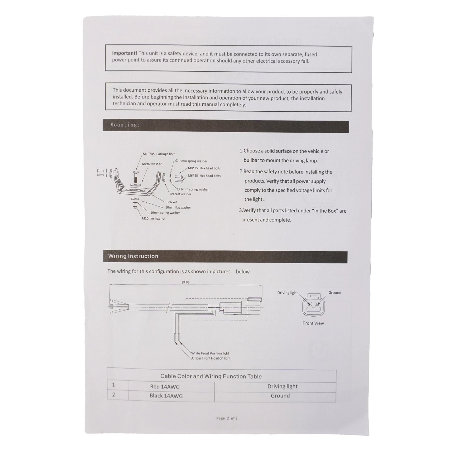 2stk 9" Illuminator 200 ekstralys i sett Med monteringsbraketter og kabelsett | Lumary 2stk 9" Illuminator 200 ekstralys i sett Med monteringsbraketter og kabelsett - Bilde 10