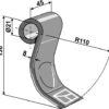 Komplett sett med bolt foringer og slagkniv 45mm | Komplette kniver til: