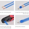 Tylle | Ledningsavslutter for 2 ledere 100 stk Rød tylle for 2×1.0mm² | Derax