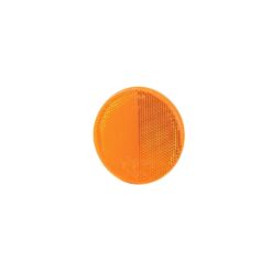 Rund refleks - Oransje Ø75mm med med festetape
