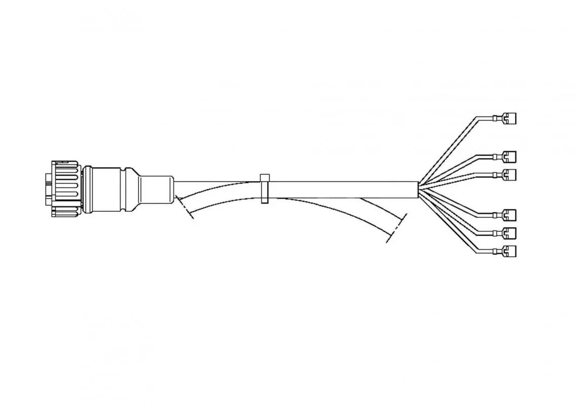 Baklampe kabelsett AMP 1,5 7-pin unkontakt og lengde 2500 mm | Vignal Baklampe kabelsett AMP 1,5 7-pin unkontakt og lengde 2500 mm - Bilde 2