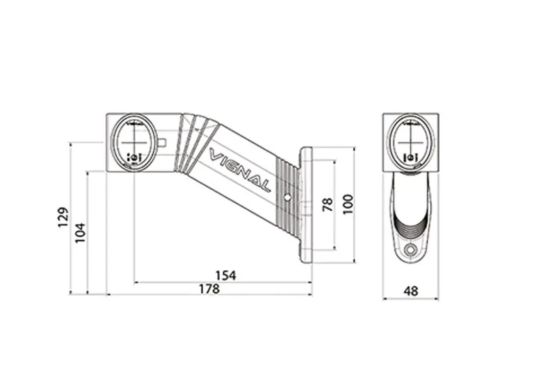 Høyre End Outline Markeringslys LED LED 12/24V (Hvit / Rød / gul) | Vignal Høyre End Outline Markeringslys LED LED 12/24V (Hvit / Rød / gul) - Bilde 2