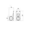 Høyre End Outline Markeringslys LED LED 12/24V (Hvit / Rød / Gul) | Vignal