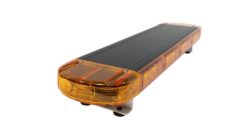 Alternative view of Varsellysbjelke Lumary Guardian Black line 77 cm med oransje glass