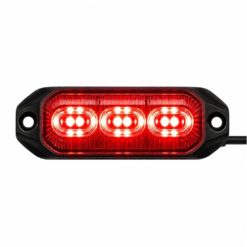 LUMARY Dark 3 LED varsellys med rødt lys LED Sotet med rød lysfarge