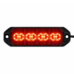 LUMARY Dark 4 LED varsellys med rødt lys LED Sotet med rød lysfarge