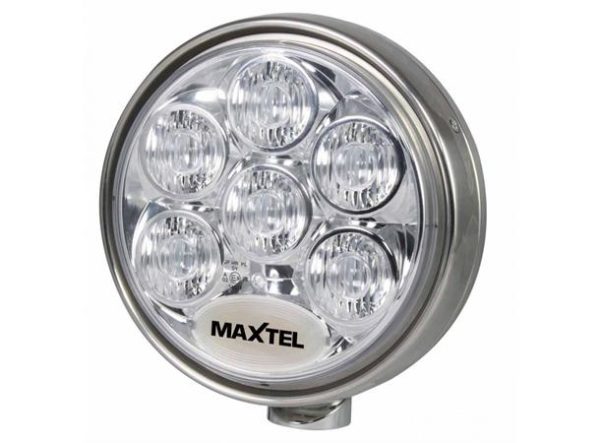 Maxtel® 9" LED med rustfritt stålhus
