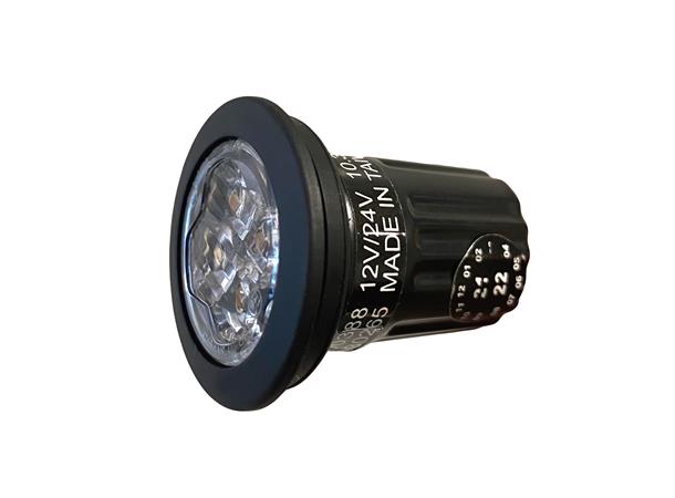 Varsellys for bil med fix-point