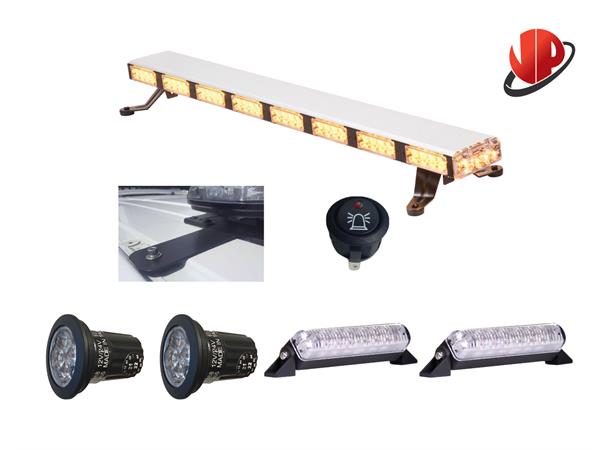 Varsellys for bil med fix-point