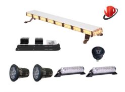 Varsellys for bil med rails