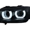 3D Angel Eyes LED DRL Xenon-frontlykter egnet for BMW 3-serie E90 E91 LCI med AFS (2008-2011) Svart | 3D Angel Eyes LED DRL Xenon-frontlykter egnet for BMW 3-serie E90 E91 LCI med AFS (2008-2011) Svart |