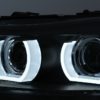 3D Angel Eyes LED DRL Xenon-frontlykter egnet for BMW 3-serie E90 E91 LCI med AFS (2008-2011) Svart | 3D Angel Eyes LED DRL Xenon-frontlykter egnet for BMW 3-serie E90 E91 LCI med AFS (2008-2011) Svart |