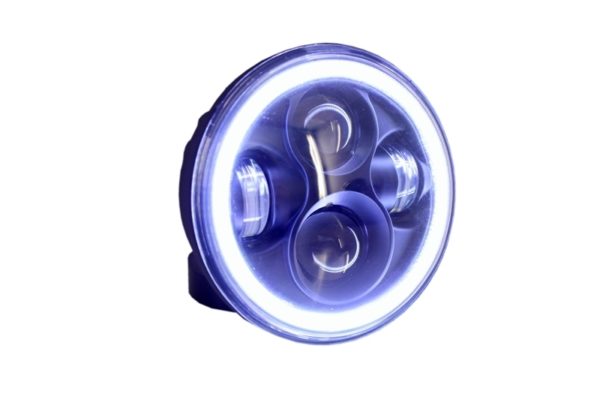 5,75 tommers motorsykkel CREE LED-hodelykt Angel Eye Halo DRL