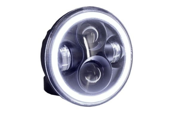 5,75 tommers motorsykkel CREE LED-hodelykt Angel Eye Halo DRL