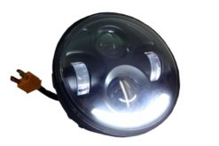 5,75 tommers motorsykkel CREE LED-hodelykt Angel Eye Halo DRL