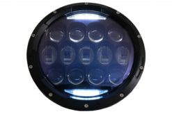 Alternative view of 7-tommers CREE LED-frontlykter Amber Halo DRL egnet for Jeep Wrangler TJ & JK (1997-2018)