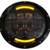 7 Tommers CREE LED-frontlykter Angel Eye Amber Halo DRL passer for Jeep Wrangler JK TJ LJ Land ROVER Defender Mercedes W463 Black | 7 Tommers CREE LED-frontlykter Angel Eye Amber Halo DRL passer for Jeep Wrangler JK TJ LJ Land ROVER Defender Mercedes W463 Black |