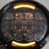 7 Tommers CREE LED-frontlykter Angel Eye Amber Halo DRL passer for Jeep Wrangler JK TJ LJ Land ROVER Defender Mercedes W463 Black | 7 Tommers CREE LED-frontlykter Angel Eye Amber Halo DRL passer for Jeep Wrangler JK TJ LJ Land ROVER Defender Mercedes W463 Black |