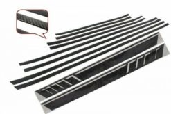 Add On Door Lister Strips Carbon with Side Decals Sticker Vinyl Matt Black egnet for Mercedes G-Class W463 (1989-2018)