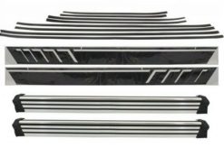 Add On Door Lister Strips Carbon with Side Decals Sticker Vinyl Matt Black and stigtrinn  egnet for Mercedes G-Class W463 (1989-2018)