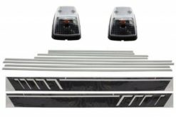 Legg på dørlister med sidedekaler Klistremerke Vinyl matt svart og dreielys egnet for MERCEDES G-Klasse W463 (1989-2015)