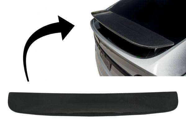 Add-on Trunk Spoiler Cap Wing egnet for Tesla Model X (2015-up) Real Carbon |