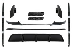 Aero Body Kit Front Bumper Lip and Air Diffuser egnet for BMW X6 F16 LCI (2015-2019) M Technik Sport Piano Black