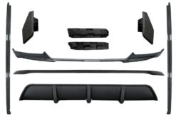 Aero Body Kit Front Bumper Lip and Air Diffuser egnet for BMW X6 F16 LCI (2015-2019) M Technik Sport Carbon Look