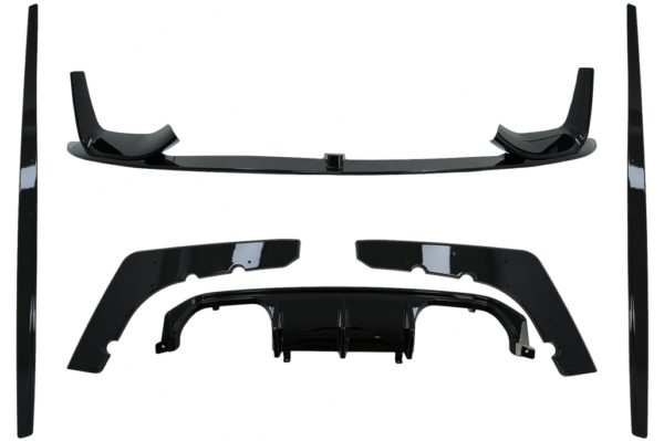 Aero Body Kit Front Bumper Lip and Air Diffuser egnet for BMW F80 M3 Sedan F82 M4 Coupe (2014-2019) M Sport Design Piano Black |