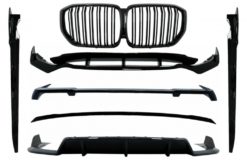 Aero Body Kit med sentrale nyregitter dobbel stripe egnet for BMW X5 G05 (2018-2022) M Black Knight Design Piano Black