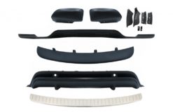 Aerodynamisk karosserisett egnet for BMW X5 E70 LCI (2011-2013) med bakre støtfangerbeskytter terskelplate fotplate aluminiumsdeksel