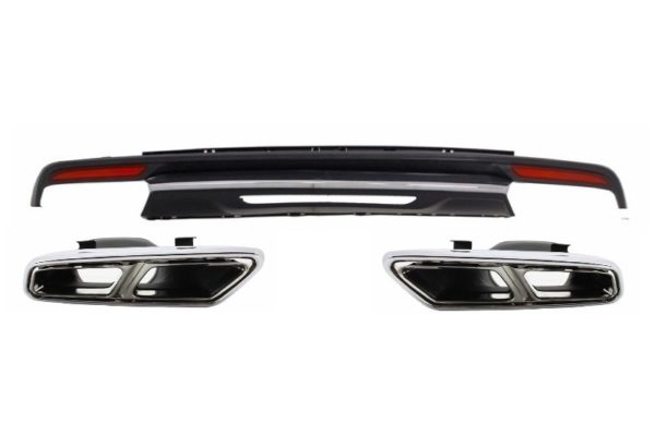 Luftdiffuser eksospottespisser egnet for Mercedes S-klasse W222 Sport Line Package (2013-06.2017) S65 Design