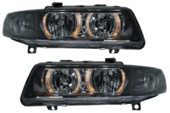 Angel Eyes Frontlykter Dual Halo Felger egnet for Seat Leon Toledo (04.1999-08.2004) Svart