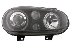 Alternative view of Angel Eyes Frontlykter Dual Halo Felger egnet for VW Golf IV 4 Cabriolet Hatchback Variant (09.1997-09.2003) Svart LHD eller RHD