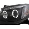 Angel Eyes Frontlykter Dual Halo lysringer egnet for Toyota Hilux (2005-2011) Svart |