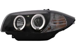 Alternative view of Angel Eyes Frontlykter egnet for BMW 1-serie E81 E82 E87 E88 (2004-2011) Svart