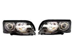 Angel Eyes frontlykter egnet for BMW 3-serie E46 (1998-2001) Black Edition
