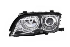 Alternative view of Angel Eyes frontlykter egnet for BMW 3-serie E46 Coupe/Cabrio (1998-2003) Chrome Edition