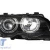 Angel Eyes frontlykter egnet for BMW 3-serie E46 Coupe/Cabrio (1998-2003) Black Edition | Angel Eyes frontlykter egnet for BMW 3-serie E46 Coupe/Cabrio (1998-2003) Black Edition |